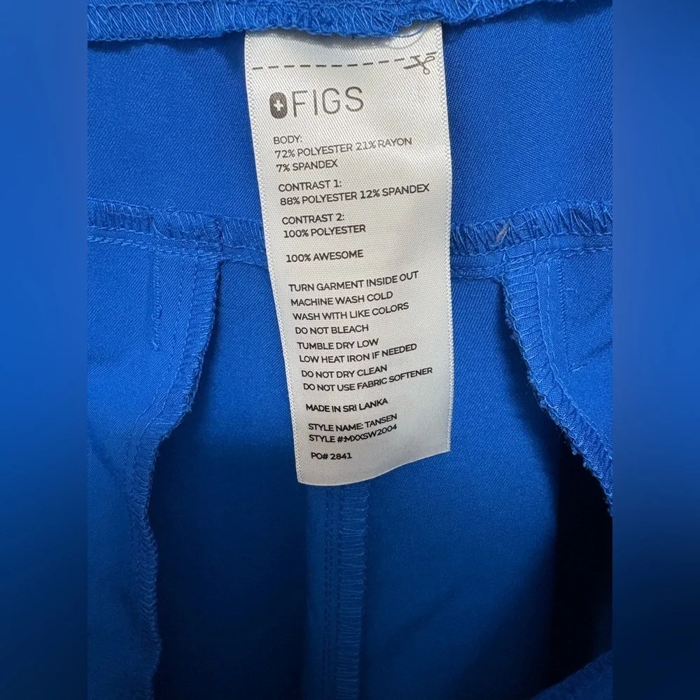 Figs Men’s Tansen Jogger Scrub Pant Collection Blue Scrub Hospital Nurse Size XL